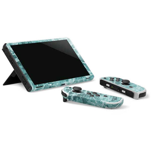 Crushed Turquoise Nintendo Switch OLED (2021) Skin